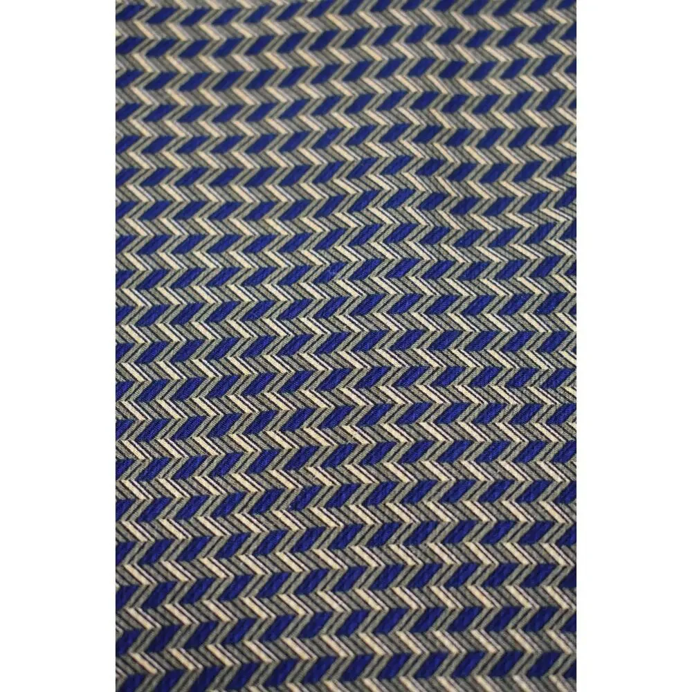 Vtg Stafford Geometric ZigZag Neck Tie Necktie -- Black / Gold -- Harry Styles